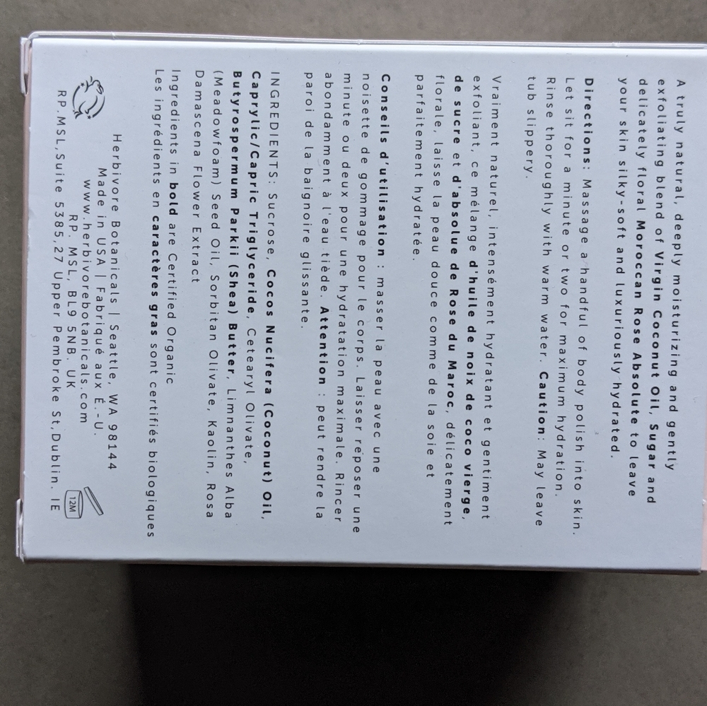 Herbivore Coco Rose Exfoliating Body Scrub - Picture 6 of 12
